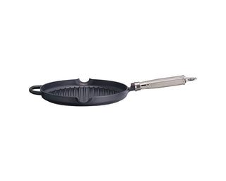Ronneby Bruk Grillpanna rund, hällpipar rostfri 28 cm