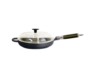 Traktörpanna med glaslock comfort line rostfri/ silikon 28 cm