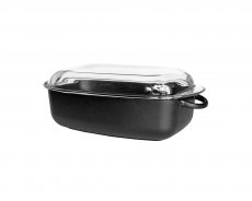 Ronneby Bruk Oval gryta 4,5 liter med glaslock