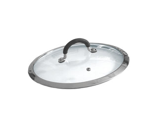 Ronneby Bruk Glaslock CL, rostfri kant & vent.hål rostfri/ silikon 24 cm