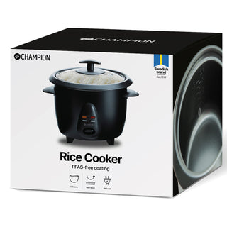 Champion Riskokare Mini Ceramic 0,6L 300W RK400 Svart