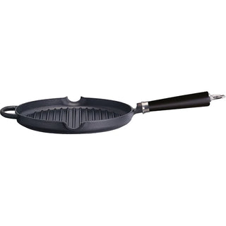 Ronneby Bruk Grillpanna rund, hällpipar bok svart 28 cm