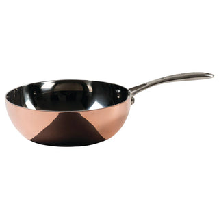 Ronneby Bruk Sauteusepanna, 3-ply koppar-aluminiumrostfritt. Induktionsbotten.